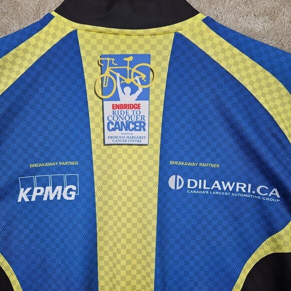 Sugoi Cycling Jersey Full Zip Ride to Conquer Cancer Charity Pocket Mens Sz S - Picture 8 of 10